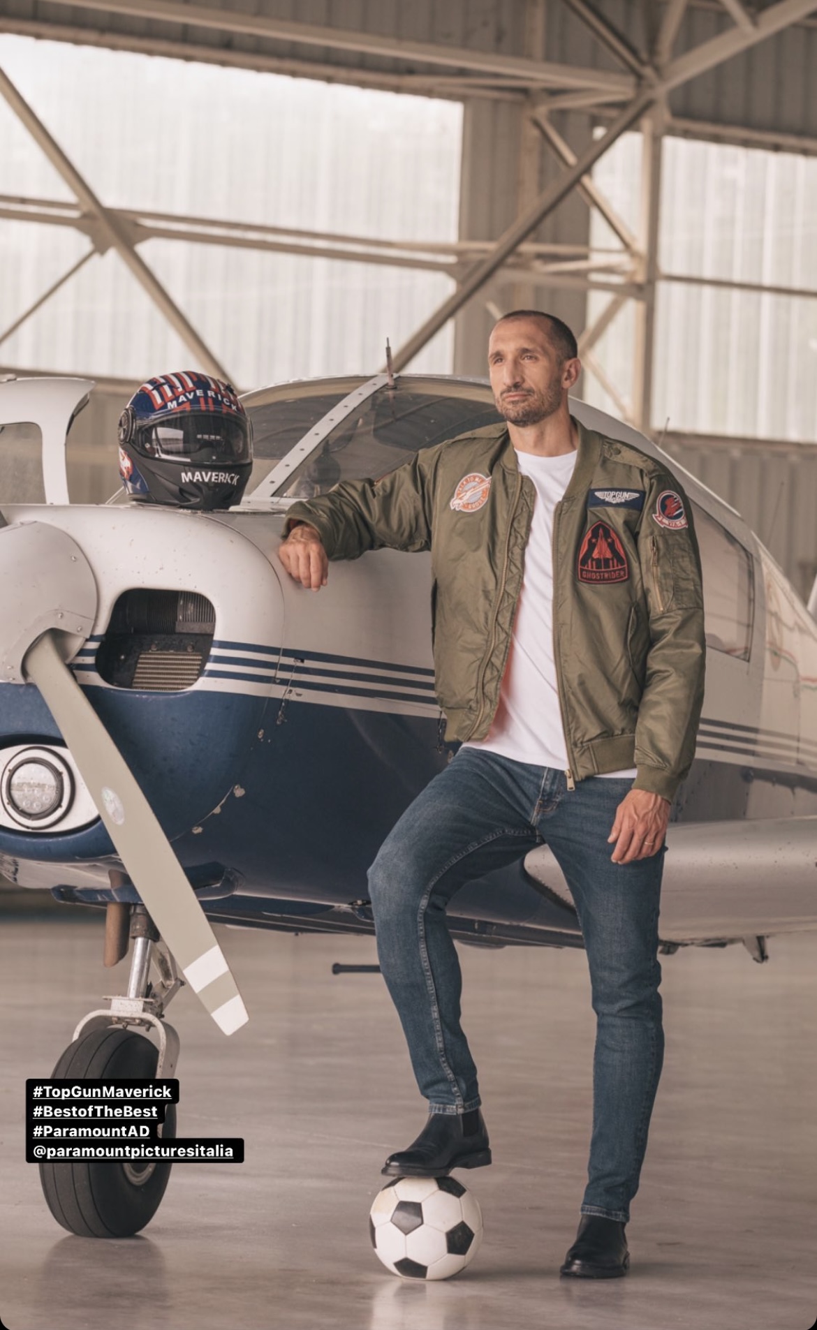 Chiellini e Top Gun