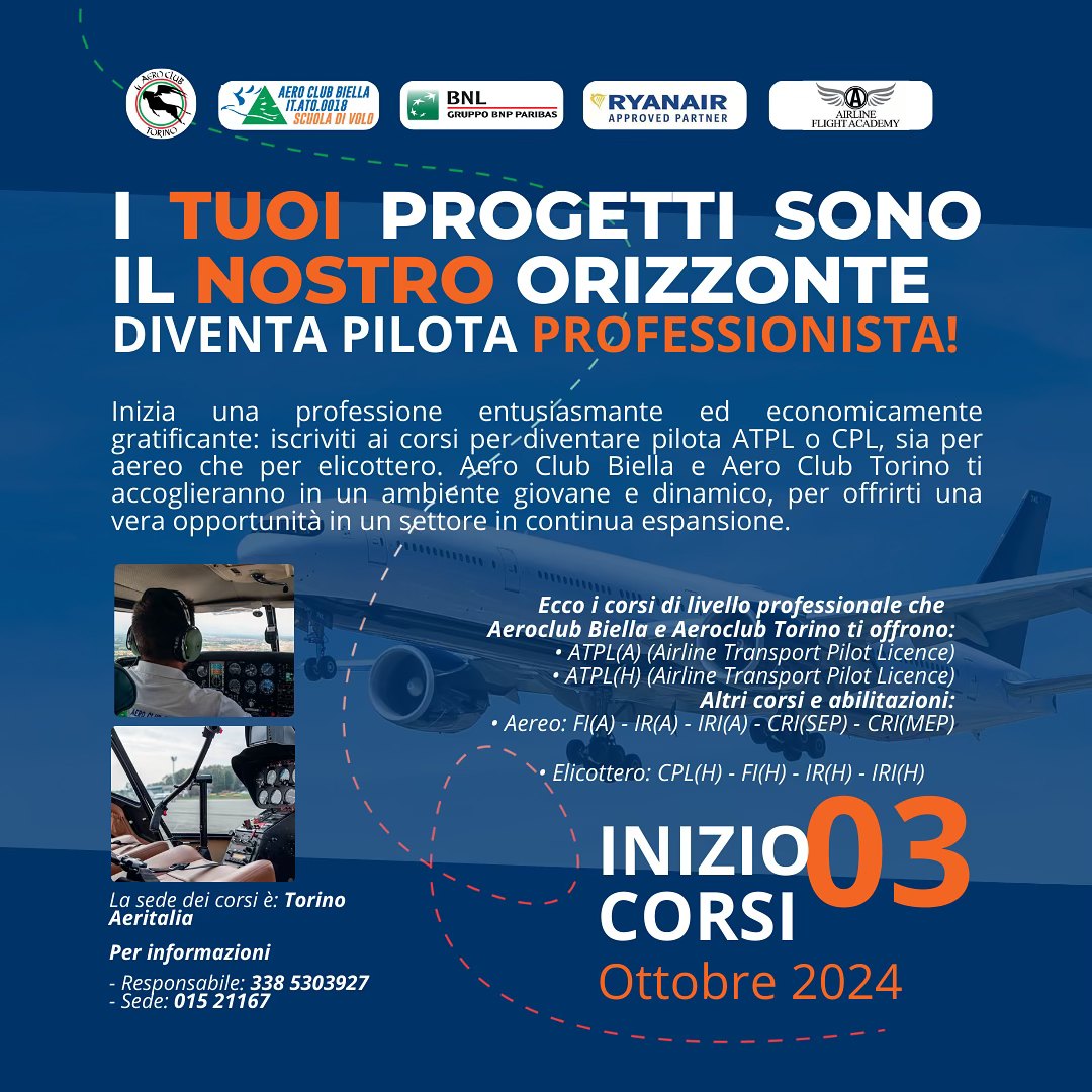 Corso ATPL 3 ottobre 2024