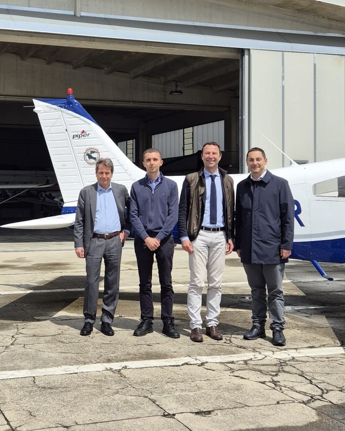Il Magnifico Rettore del Politecnico di Torino in visita all'Aero Club Torino