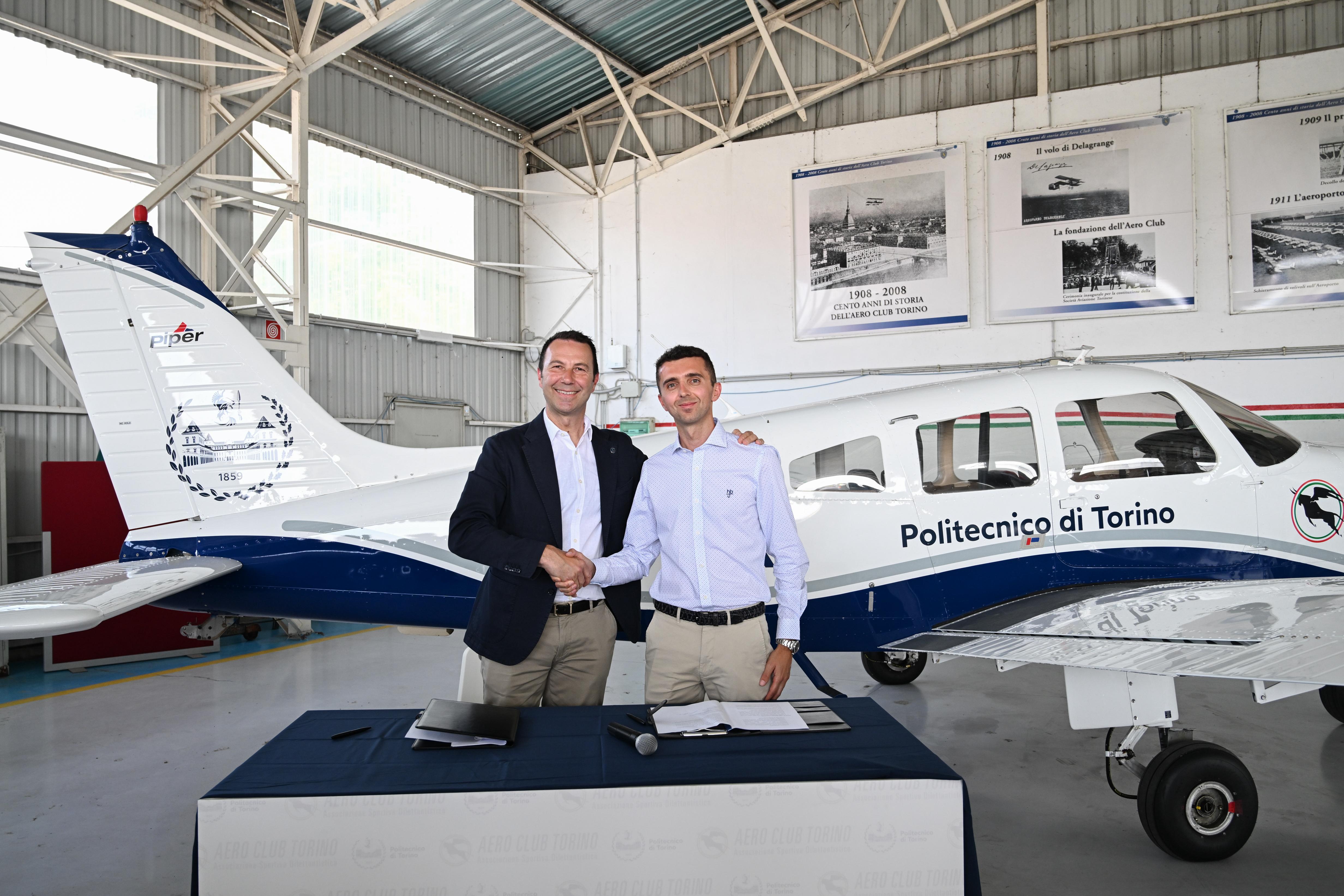 Politecnico di Torino e Aero Club Torino: una nuova convenzione per la formazione aerospaziale